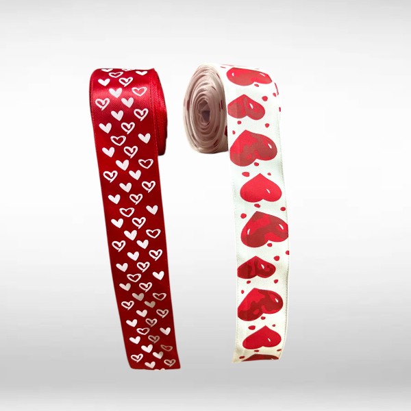 CINTA DE TELA C/ CORAZONES 