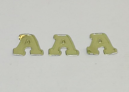 LETRA TIPO AMERICANA 4CM X 4CM