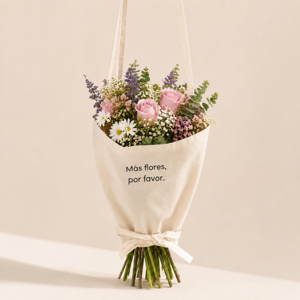 FLOWER BAG DE TELA 
