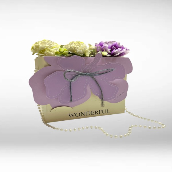 CAJA MARIPOSA C/ CADENA DE PERLAS